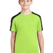 Youth PosiCharge ® Competitor  Sleeve Blocked Tee