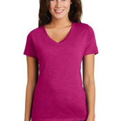 ® Women's Super Slub ® V Neck Tee