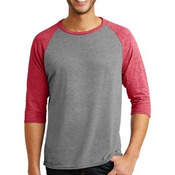 Tri Blend 3/4 Sleeve Raglan Tee